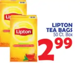 Bravo Supermarkets LIPTON TEA BAGS offer