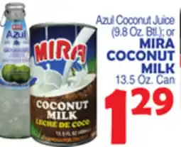 Bravo Supermarkets MIRA COCONUT MILK 13.5 Oz. Can offer
