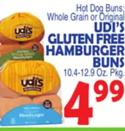 Bravo Supermarkets UDI'S GLUTEN FREE HAMBURGER BUNS offer