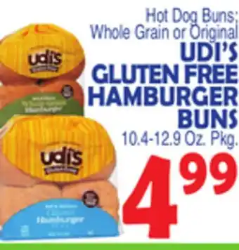 Bravo Supermarkets UDI'S GLUTEN FREE HAMBURGER BUNS offer