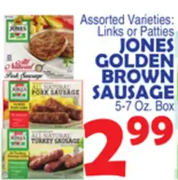 Bravo Supermarkets JONES GOLDEN BROWN SAUSAGE offer