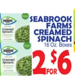 Bravo Supermarkets SEABROOK FARMS CREAMED SPINACH offer