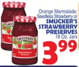 Bravo Supermarkets SMUCKER'S STRAWBERRY PRESERVES offer