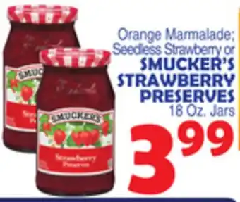 Bravo Supermarkets SMUCKER'S STRAWBERRY PRESERVES offer