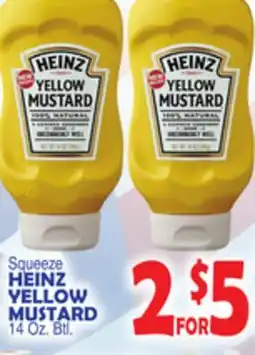 Bravo Supermarkets HEINZ YELLOW MUSTARD offer