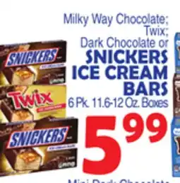 Bravo Supermarkets SNICKERS ICE CREAM BARS offer
