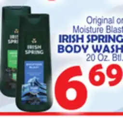 Bravo Supermarkets IRISH SPRING BODY WASH offer