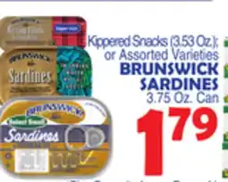 Bravo Supermarkets BRUNSWICK SARDINES offer