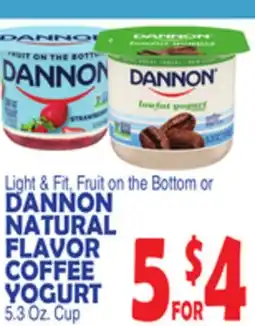 Bravo Supermarkets DANNON NATURAL FLAVOR COFFEE YOGURT offer