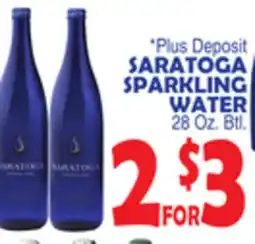 Bravo Supermarkets SARATOGA SPARKLING WATER offer