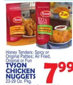 Bravo Supermarkets TYSON CHICKEN NUGGETS offer