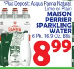 Bravo Supermarkets MAISON PERRIER SPARKLING WATER offer