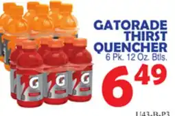 Bravo Supermarkets GATORADE THIRST QUENCHER offer