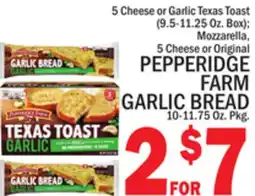 C Town PEPPERIDGE FARM GARLIC BREAD offer