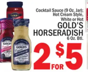 C Town GOLD'S HORSERADISH 6 Oz. Btl offer