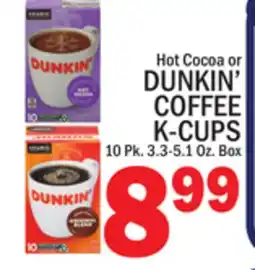 C Town DUNKIN' COFFEE K-CUPS offer