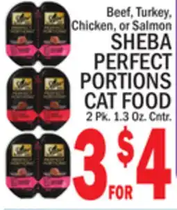 C Town SHEBA PERFECT PORTIONS CAT FOOD offer