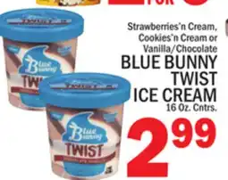 C Town BLUE BUNNY TWIST ICE CREAM offer