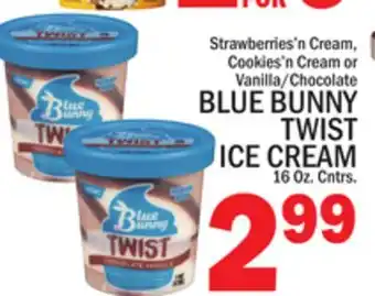 C Town BLUE BUNNY TWIST ICE CREAM offer