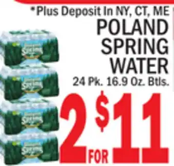 C Town POLAND SPRING WATER offer