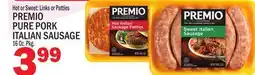 C Town PREMIO PURE PORK ITALIAN SAUSAGE offer