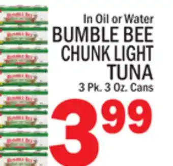 C Town BUMBLE BEE CHUNK LIGHT TUNA offer
