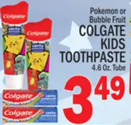 C Town COLGATE KIDS TOOTHPASTE offer