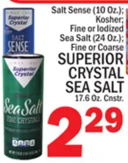 C Town SUPERIOR CRYSTAL SEA SALT 17.6 Oz. Cnstr offer