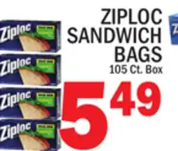 C Town ZIPLOC SANDWICH BAGS offer