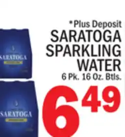 C Town SARATOGA SPARKLING WATER offer