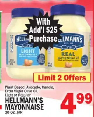 C Town HELLMANN'S MAYONNAISE offer