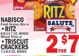 C Town NABISCO RITZ 8.8-13.7 OZ. BOXES, TRISCUIT CRACKERS 7.1-8.5 OZ. BOXES offer