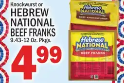 C Town HEBREW NATIONAL BEEF FRANKS offer