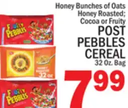 C Town POST PEBBLES CEREAL offer