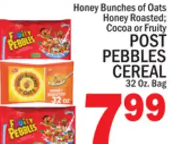 C Town POST PEBBLES CEREAL offer