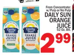 C Town DAILY SUN ORANGE JUICE offer