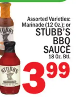 C Town STUBB'S BBQ SAUCE offer