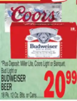 C Town BUDWEISER BEER offer