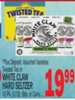 C Town WHITE CLAW HARD SELTZER offer