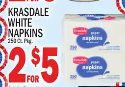 C Town KRASDALE WHITE NAPKINS offer