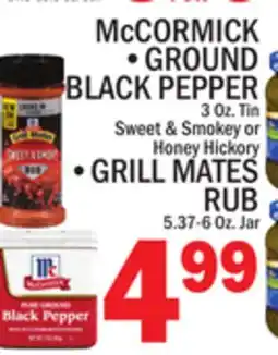 C Town McCORMICK GROUND BLACK PEPPER Oz offer