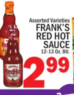 C Town FRANK'S RED HOT SAUCE offer