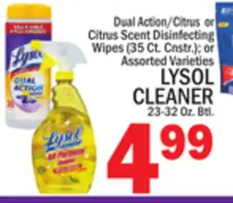 C Town LYSOL CLEANER, 23-32 Oz. Btl offer