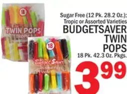 C Town BUDGETSAVER TWIN POPS 18 Pk. 42.3 Oz. Pkgs offer