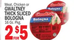 C Town GWALTNEY MEAT, CHICKEN OR THICK SLICED BOLOGNA offer