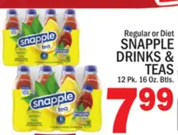 C Town SNAPPLE DRINKS & TEAS offer