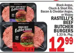 C Town RASTELLI'S BEEF BUTCHER BURGERS offer