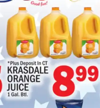 C Town KRASDALE ORANGE JUICE offer