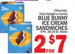 C Town BLUE BUNNY ICE CREAM SANDWICHES offer