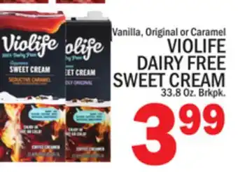 C Town VIOLIFE DAIRY FREE SWEET CREAM offer